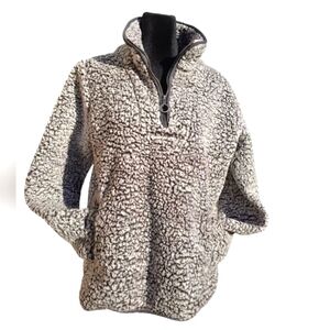 Anthro Thread & Supply 1/4 zip fleece jacket small